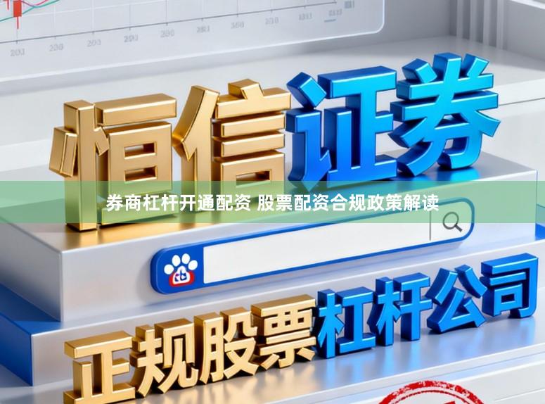 券商杠杆开通配资 股票配资合规政策解读