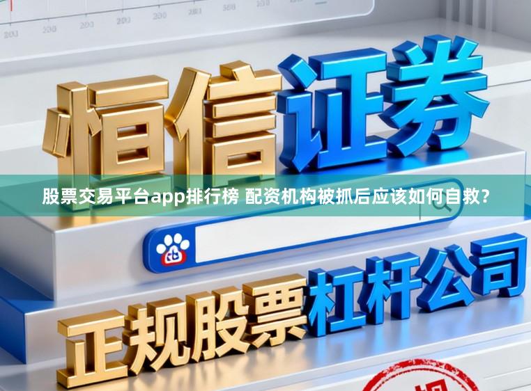 股票交易平台app排行榜 配资机构被抓后应该如何自救？