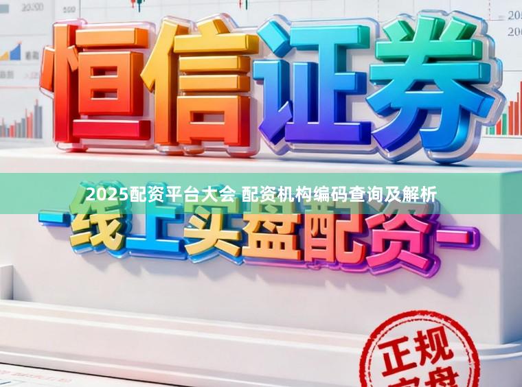 2025配资平台大会 配资机构编码查询及解析